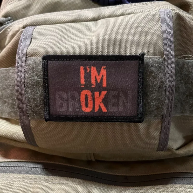 Parche morale bordado adhesivo para mochila táctica - imagen 2