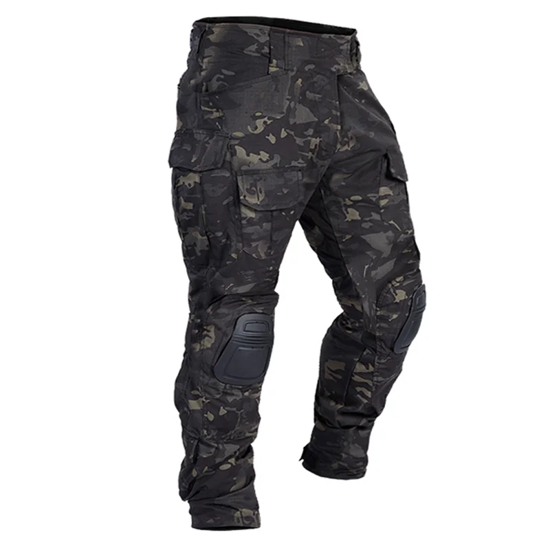 Pantalones tácticos cargo con rodilleras, resistentes al desgarro - imagen 5