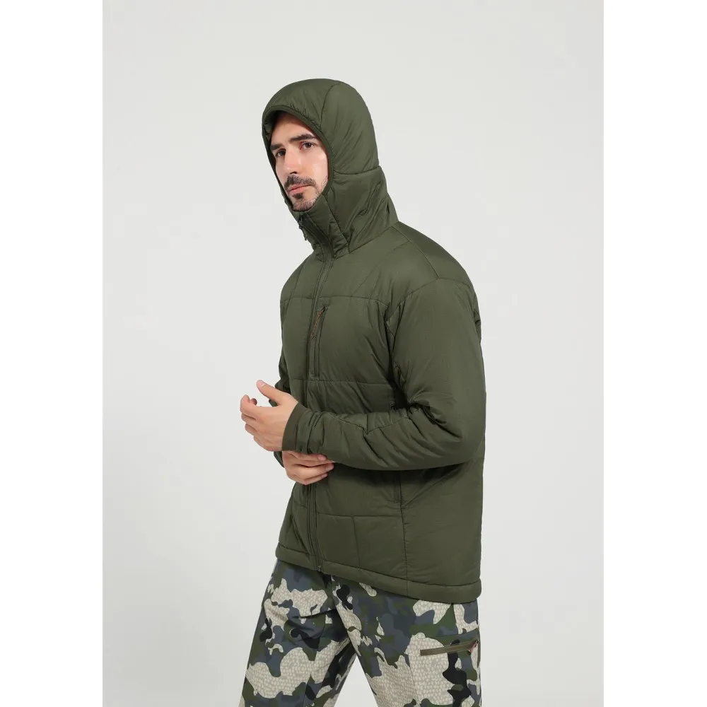 Chaqueta impermeable de nailon aislada para caza en exteriores