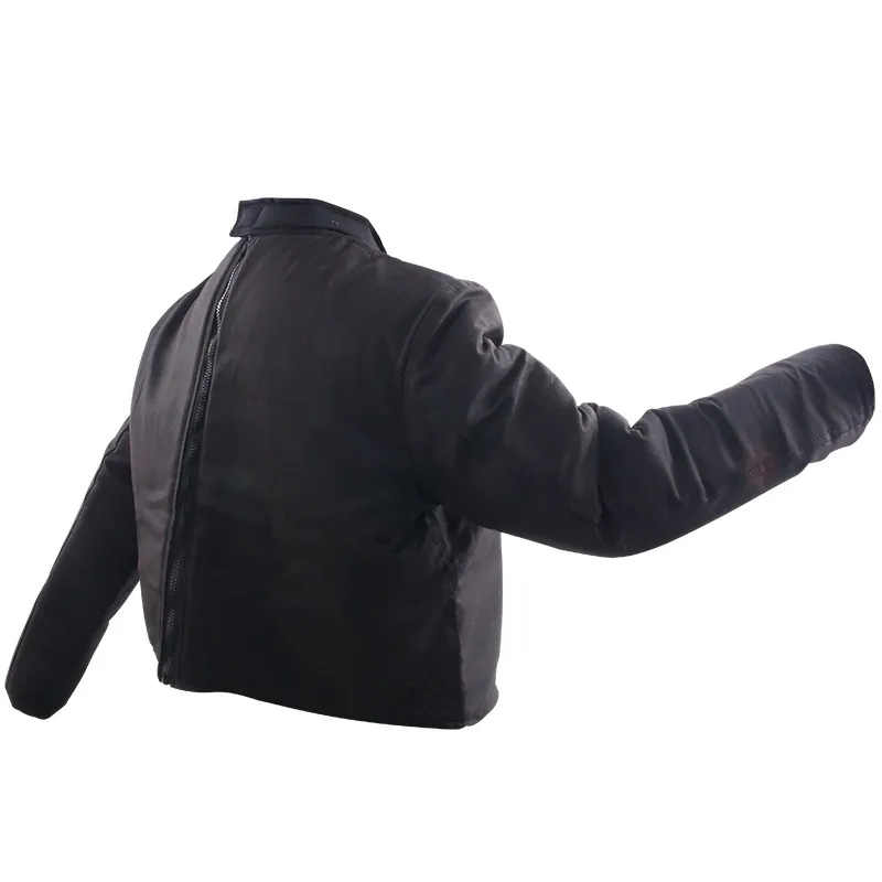 Chaqueta acolchada entrenamiento esgrima maestro, lona manga larga - imagen 5