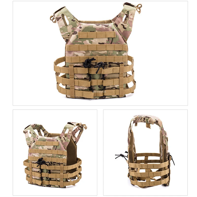 Chaleco táctico MOLLE portaplacas JPC para caza y tiro - imagen 4