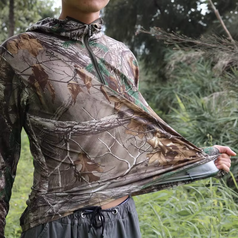 Traje Ghillie jungla – Chaqueta camuflaje arbóreo con capucha