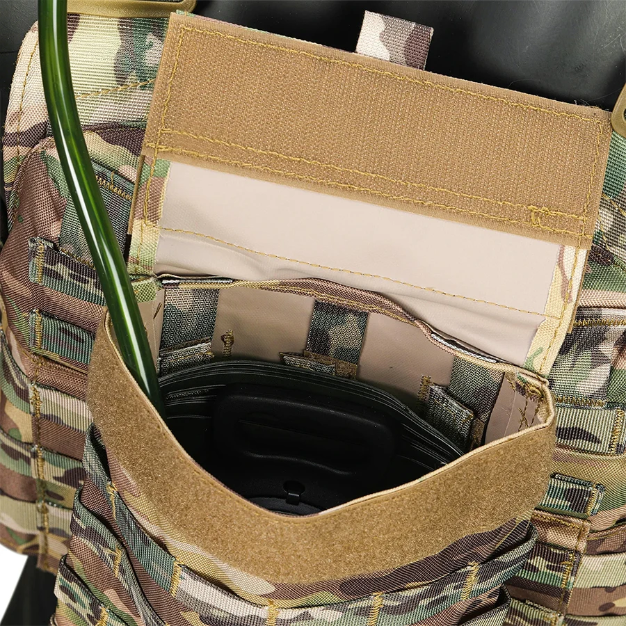Gilet táctico Multicam MOLLE con bolsa de hidratación para aire libre - imagen 4