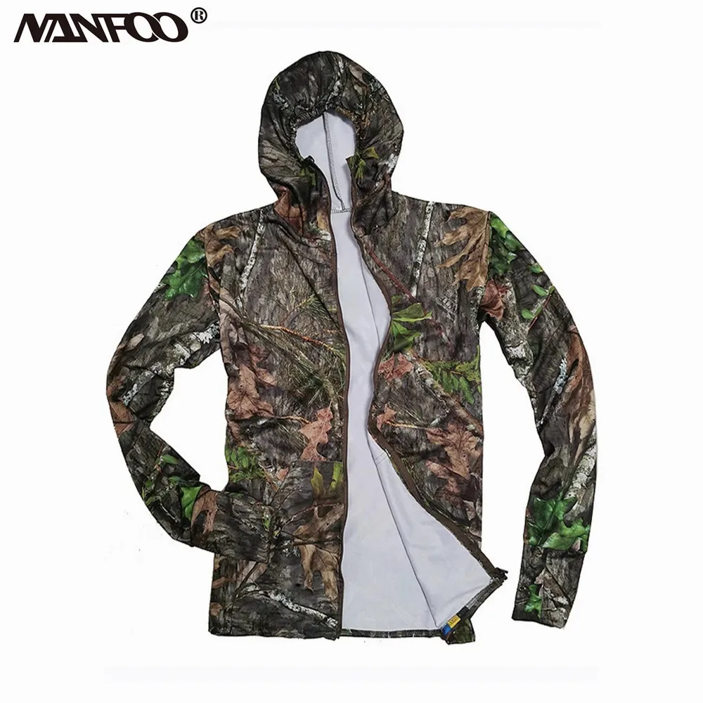 Sudadera táctica de caza con capucha transpirable y cremallera frontal - imagen 5