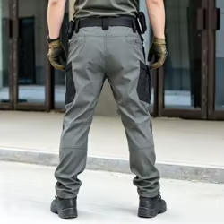 Pantalones tácticos IX7 de algodón elástico para hombre estilo militar