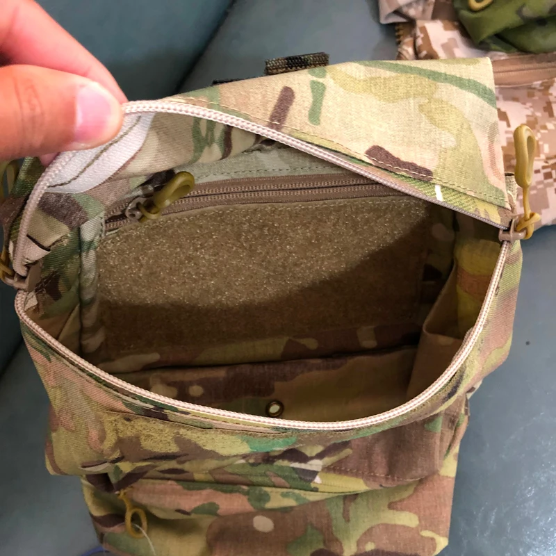 Bolsa táctica con cremallera para portaplacas Multicam ripstop - imagen 3