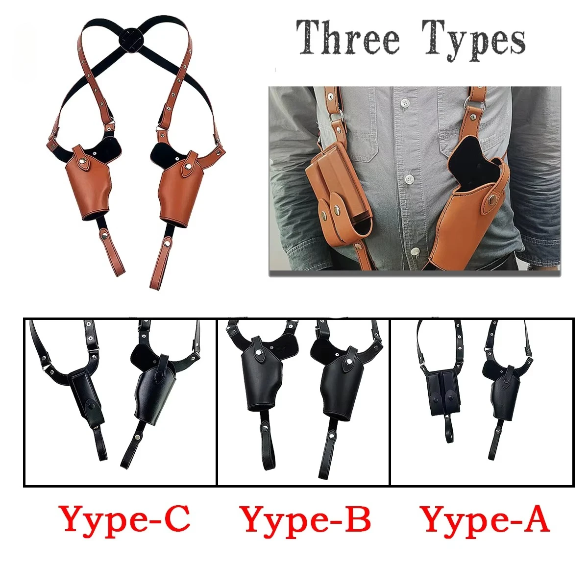 Funda táctica oculta para hombro con solapa y broche