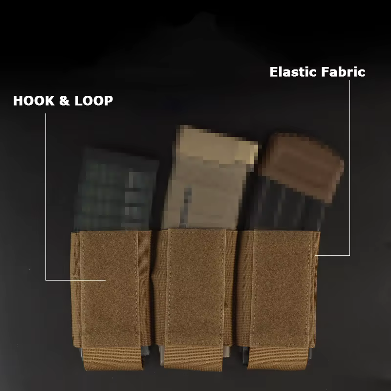 Funda táctica para cargadores tipo canguro elástica con velcro - imagen 2