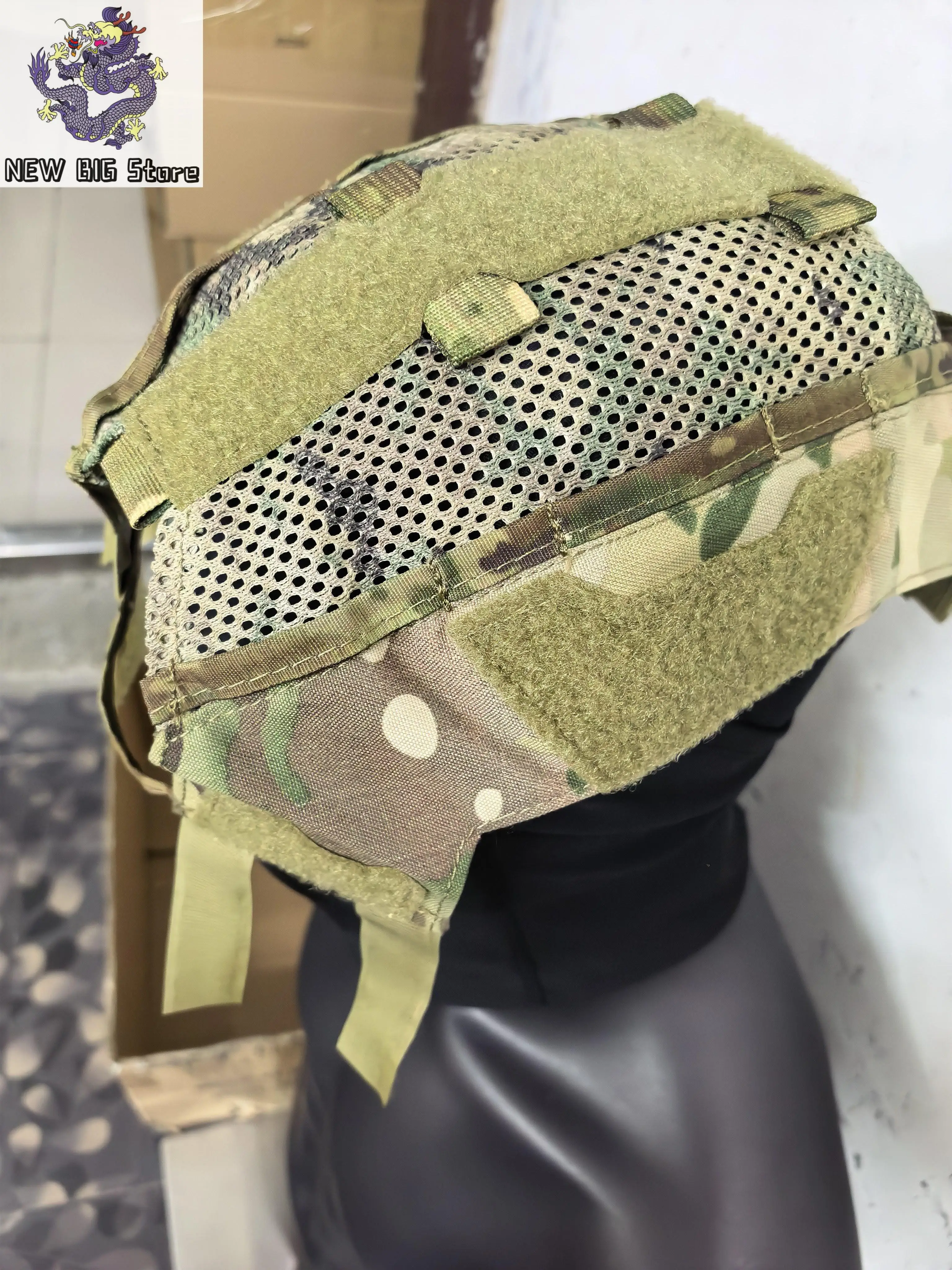 FMA funda táctica casco Caiman high cut bump cubierta tela para caza - imagen 4