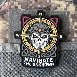 Parche táctico esqueleto PVC con Velcro – Insignia MOLLE para chalecos y prendas
