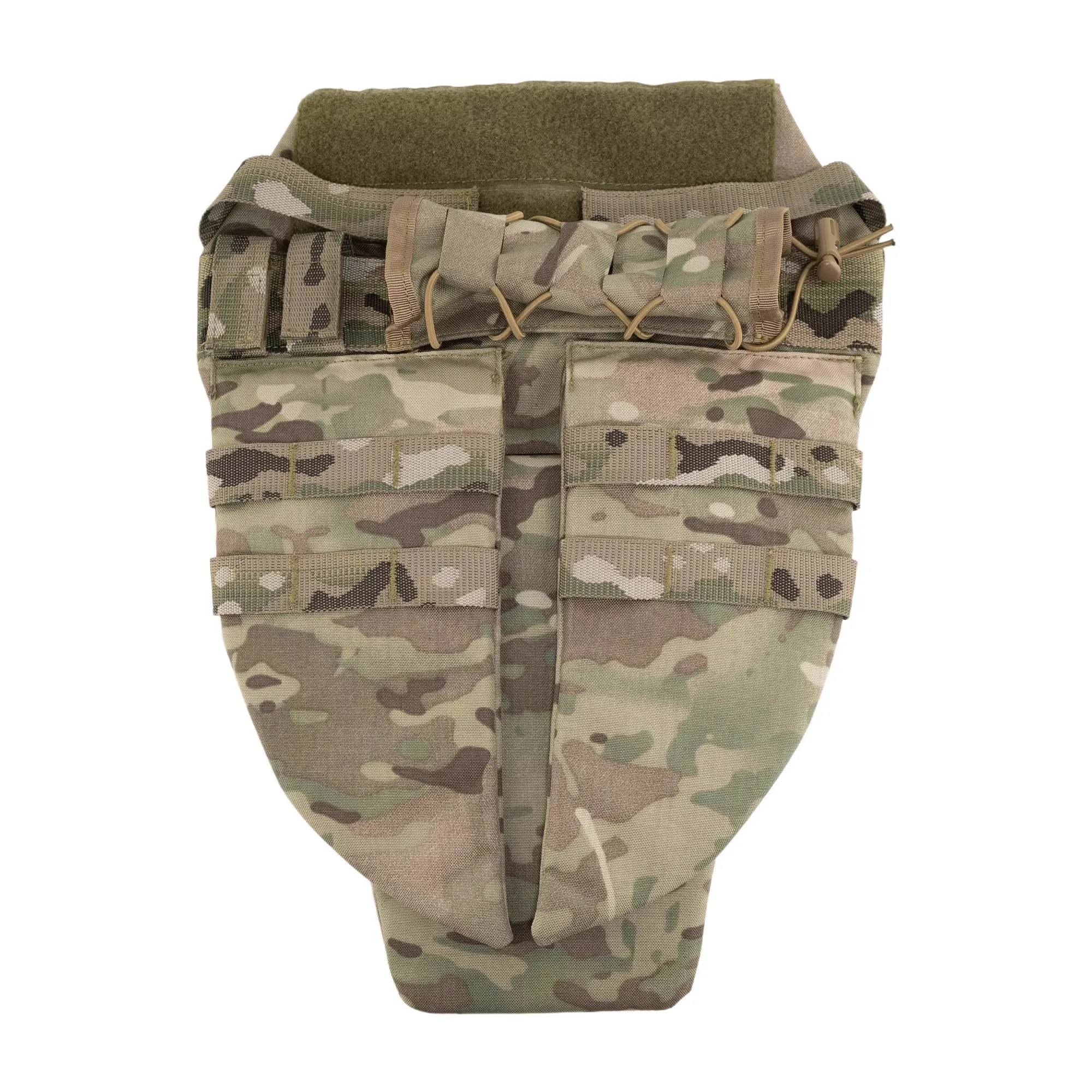 ARS Chaleco táctico MOLLE con protección cruzada y bolsa ventral