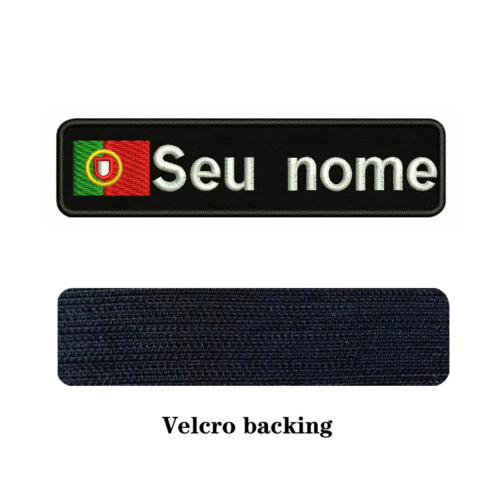 Parche bordado bandera Portugal nombre – Insignia termoactivable - imagen 2