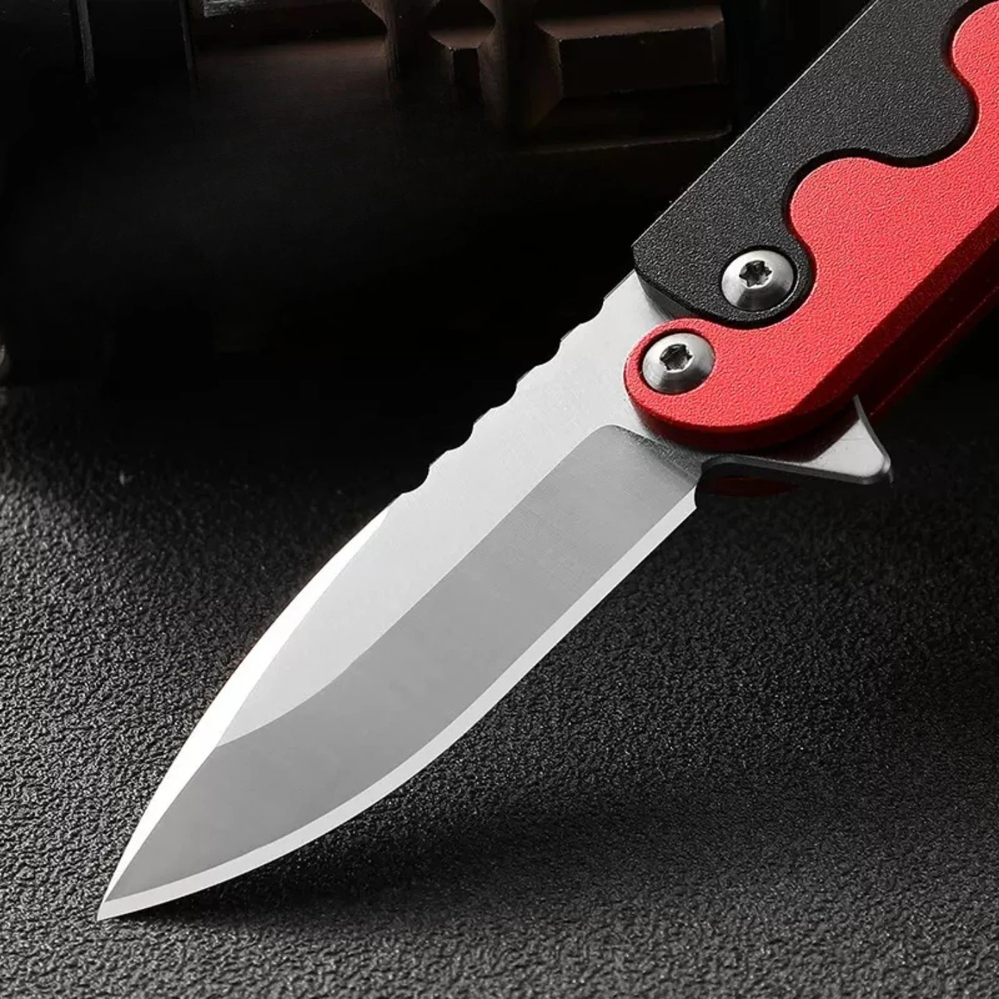 Cuchillo plegable EDC aluminio con clip de bolsillo y abridor - imagen 2