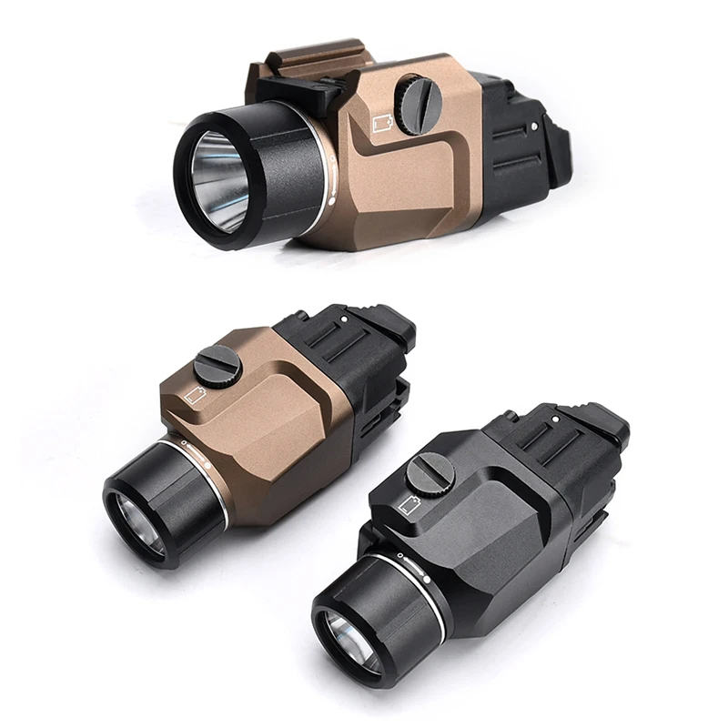 Linterna táctica WADSN para pistola con luz estroboscópica y Picatinny - imagen 2