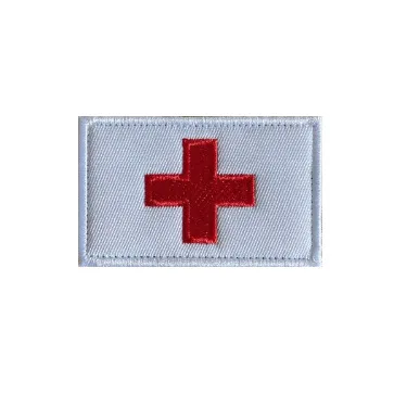 Parche táctico Cruz Roja médico con gancho y bucle infrarrojo - imagen 4