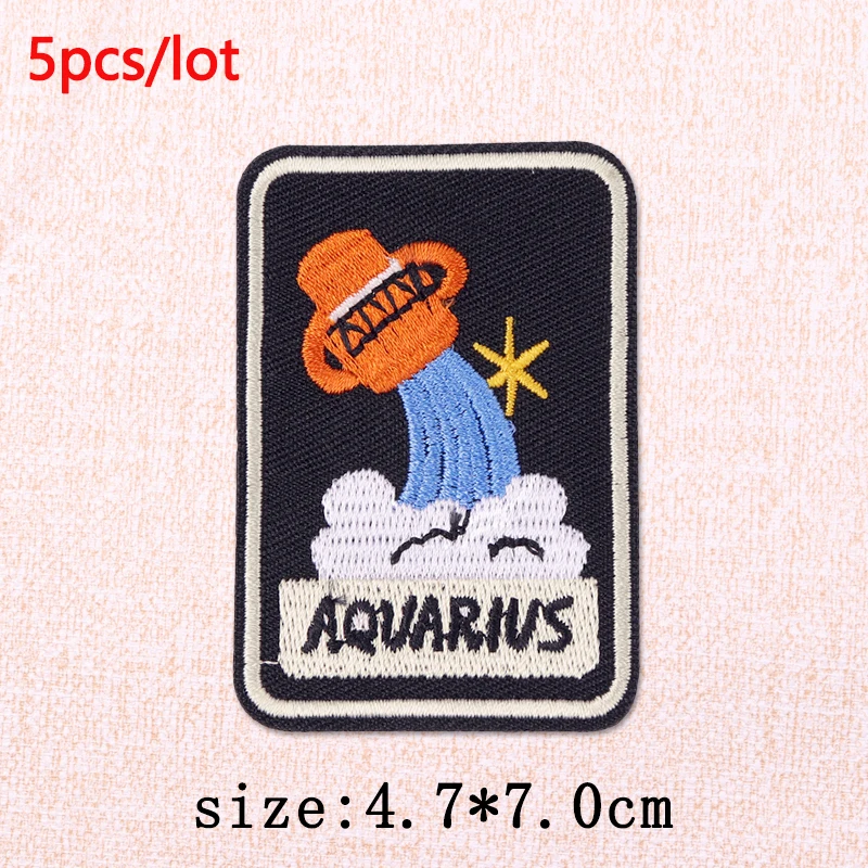 Lote de parches zodiacales para decorar