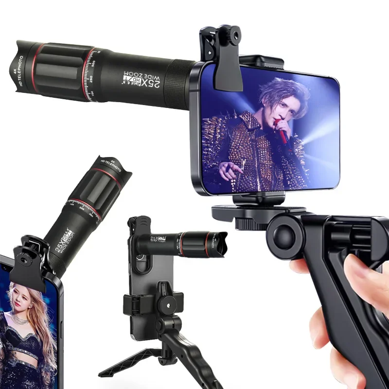 Telescopio portátil HD plegable de distancia para viajes y campamentos - imagen 4