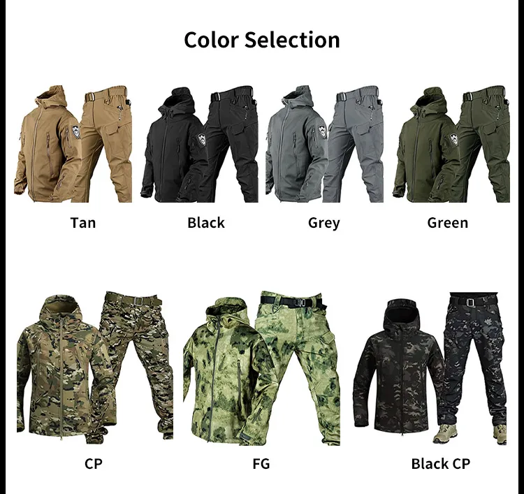 Vista del camuflaje multicolor
