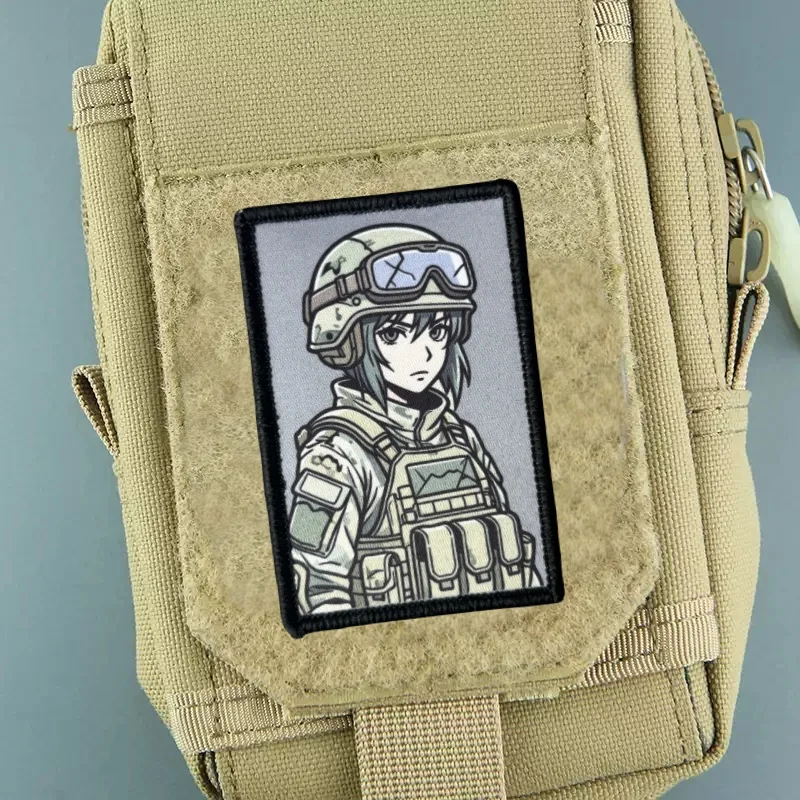 Parche táctico militar morale chica velcro para ropa y mochila - imagen 4