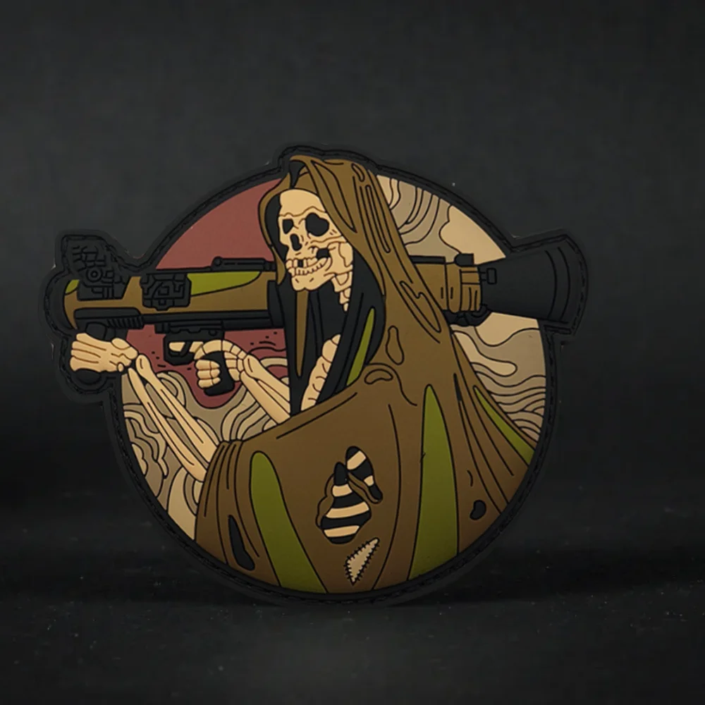 Detalle de bordado Death Grip