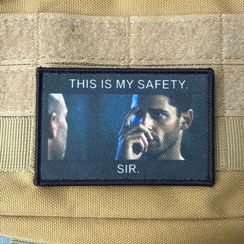 Parche táctico gancho y bucle This Is My Safety Sir para mochila - imagen 2