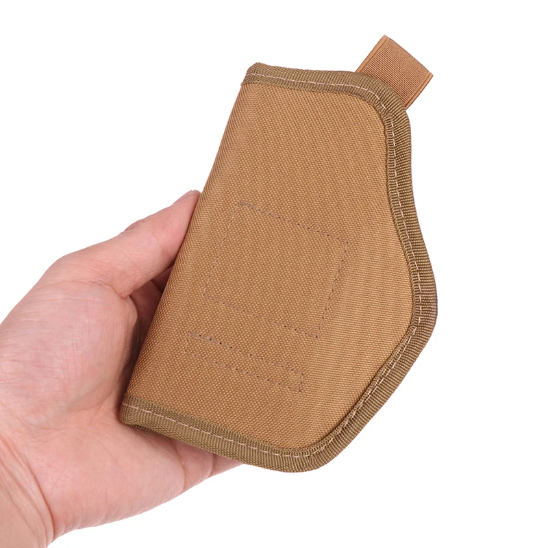 Funda pistola nylon con clip metálico para cinturón, mano derecha