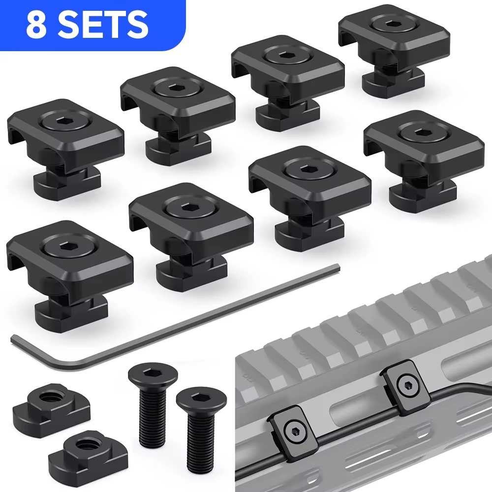 Guías y clips para cableado sobre sistema de riel
