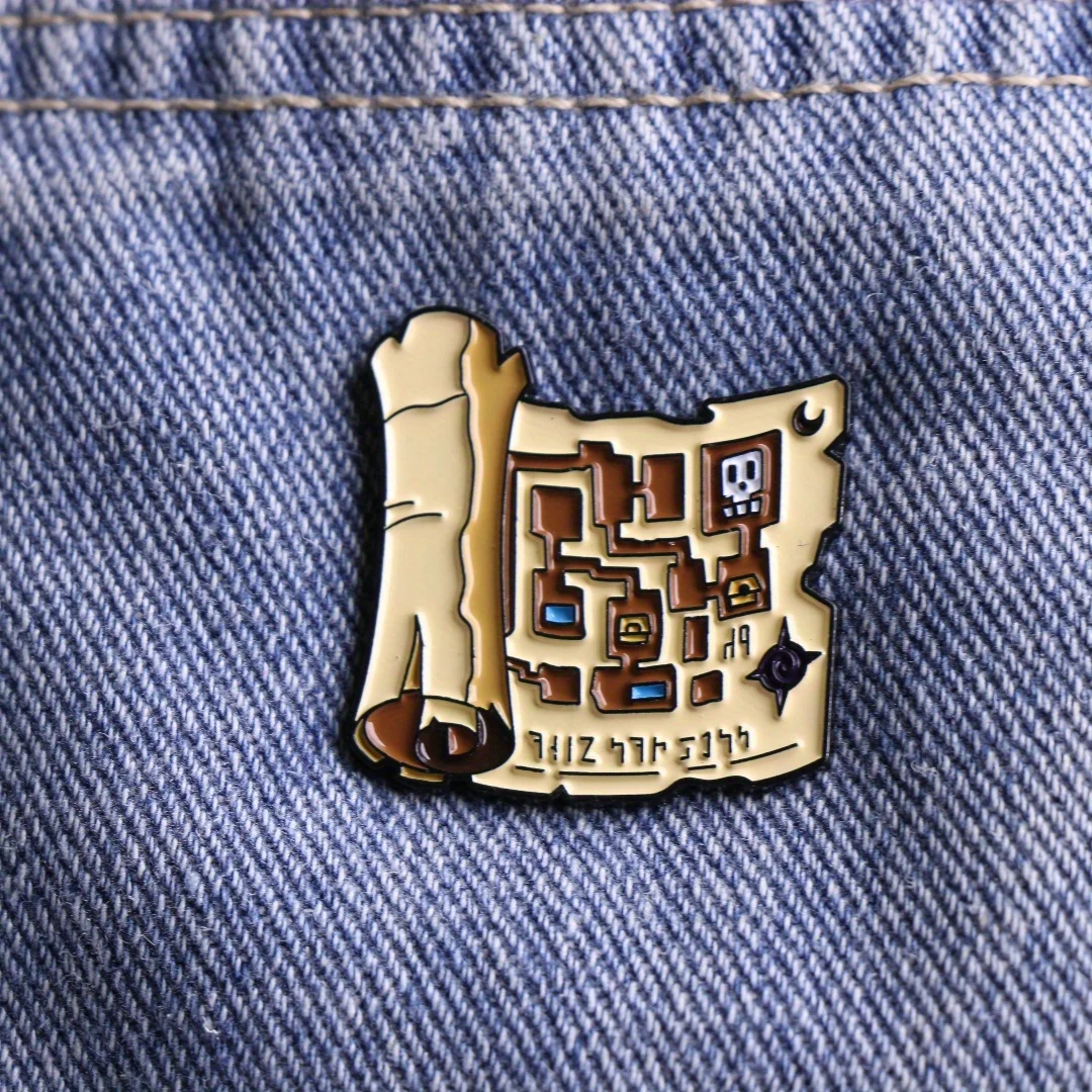 Pin metálico de solapa para mochila, insignia elegante