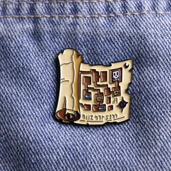 Pin metálico de solapa para mochila, insignia elegante