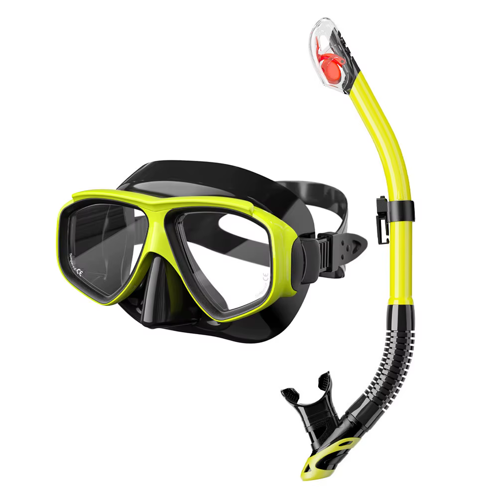 JSJM Máscara snorkel adultos silicona antivaho protección UV