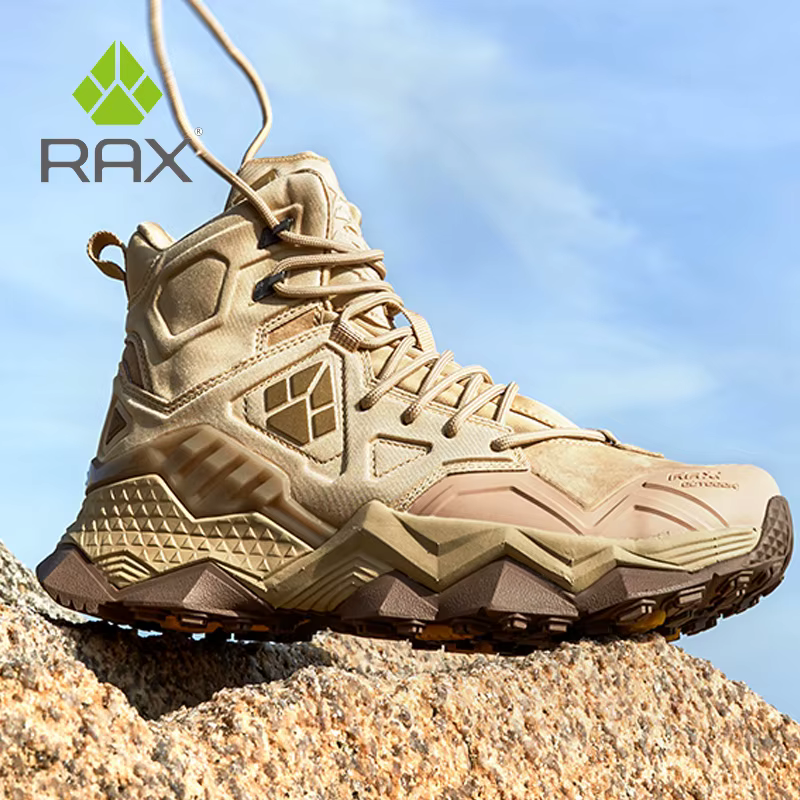 Botas tácticas Rax impermeables piel de vaca para senderismo