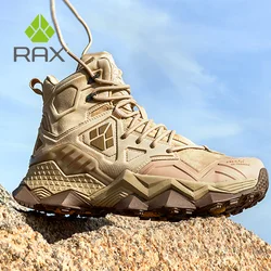 Botas tácticas Rax impermeables piel de vaca para senderismo