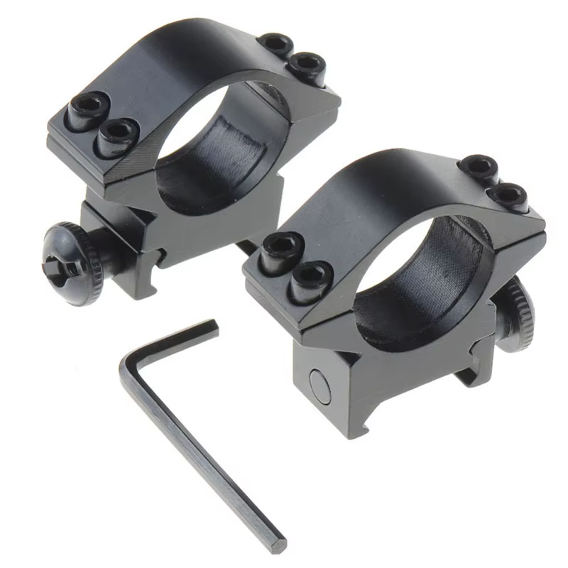 Anillos montaje mira óptica para rifle metálicos caza y acampada
