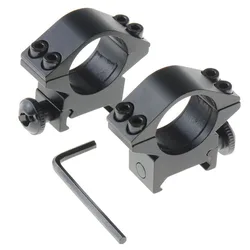 Anillos montaje mira óptica para rifle metálicos caza y acampada