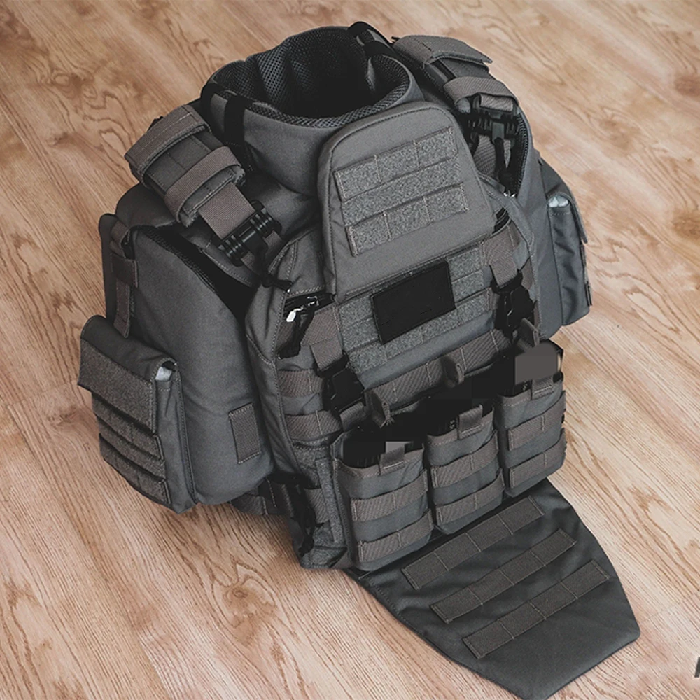 Chaleco Táctico MOLLE con Protección de Cuello – Airsoft y Caza - imagen 5