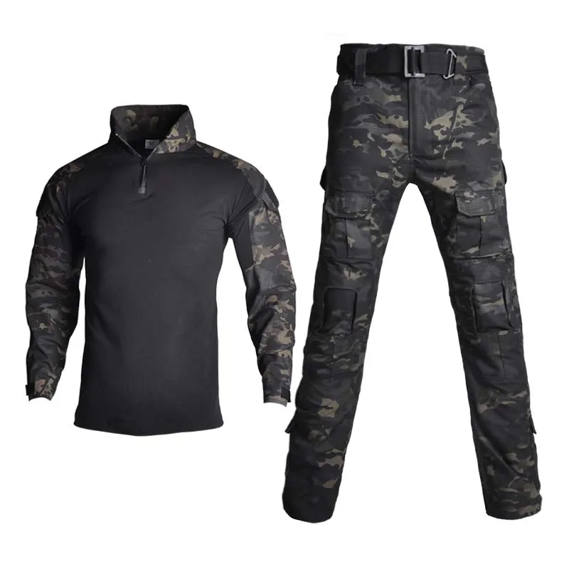 Uniforme táctico Multicam CP negro – traje de combate completo - imagen 2
