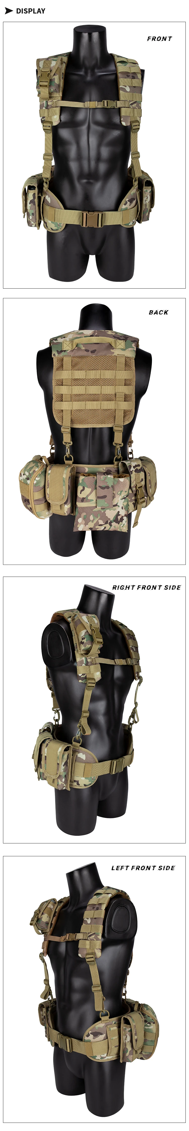 Eslinga ajustada en diferentes configuraciones de carga