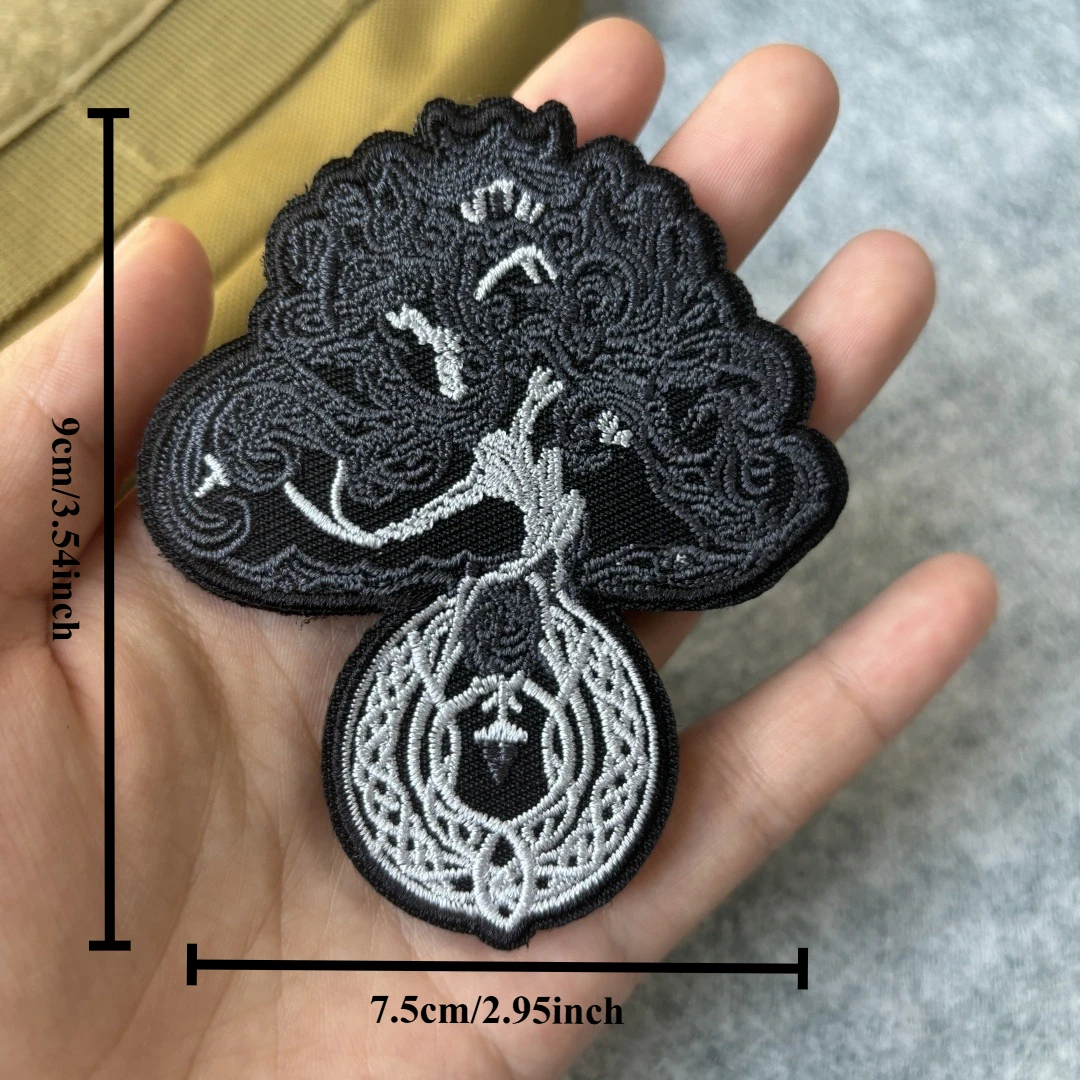 Parche bordado árbol de la vida con velcro – Insignia táctica - imagen 4
