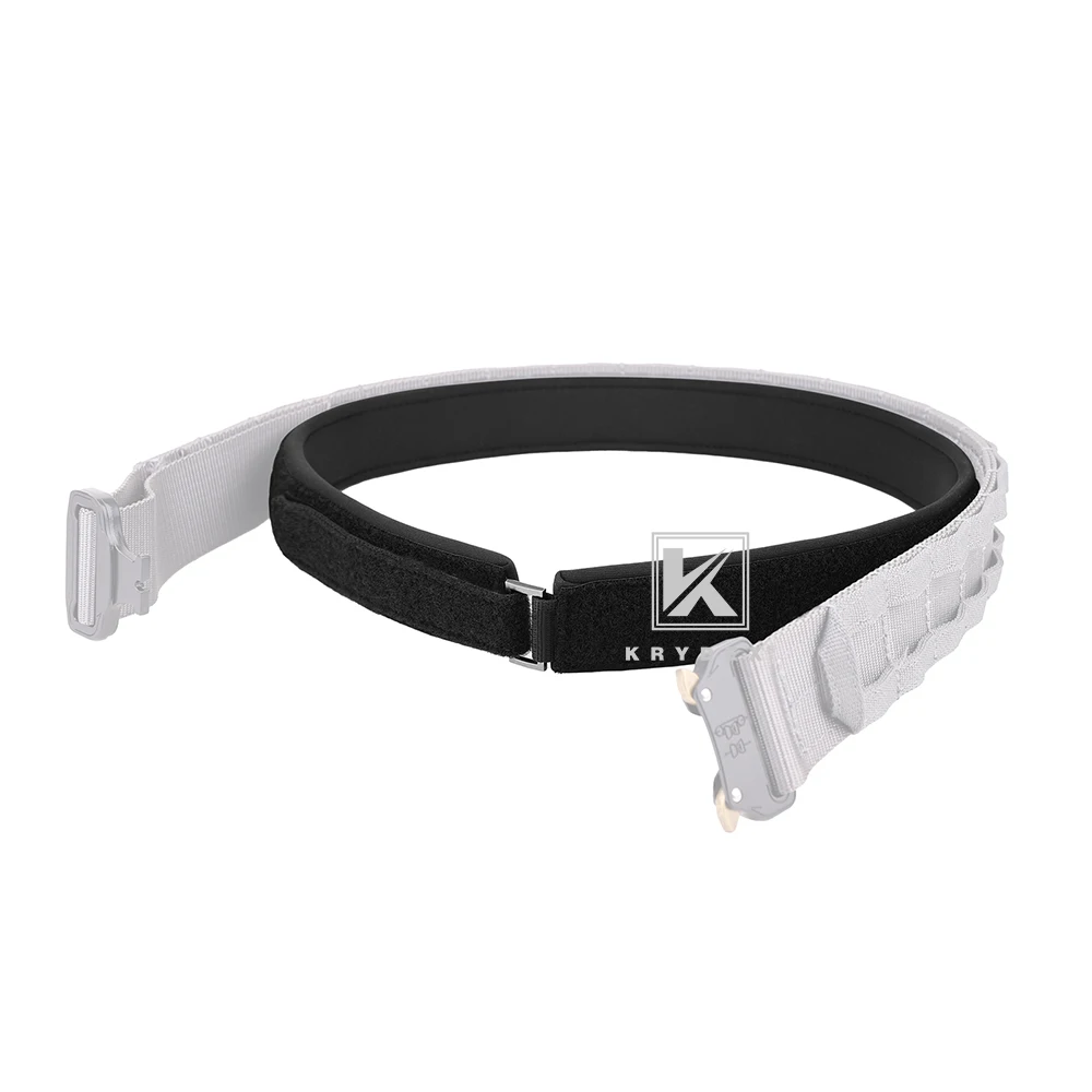 KRYDEX cinturón táctico acolchado interior con forro bucle negro - imagen 4