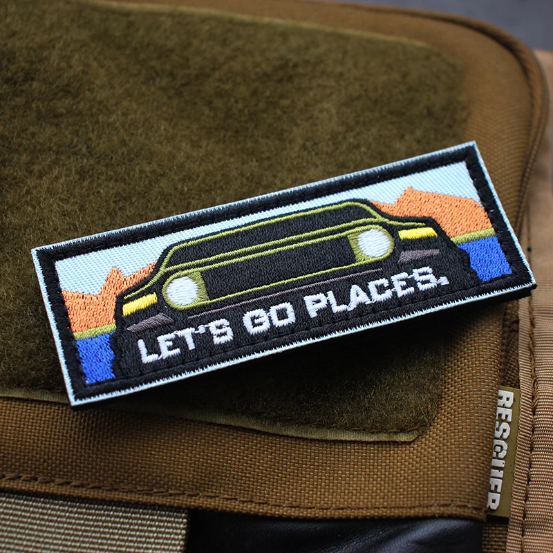 Parche MOLLE hook bordado para chaleco y mochila táctico - imagen 3