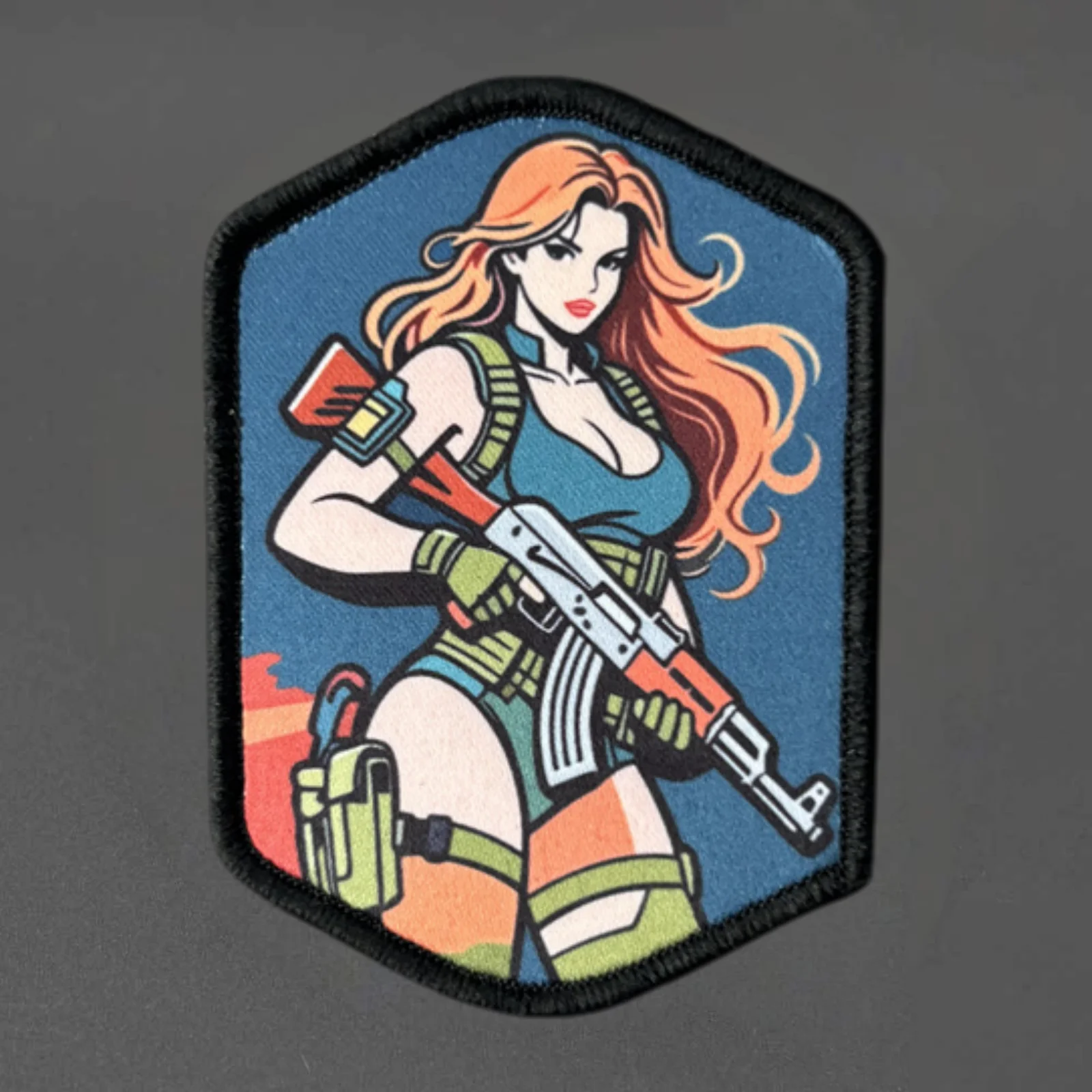 Parche táctico de anime con velcro para ropa y mochila - imagen 3