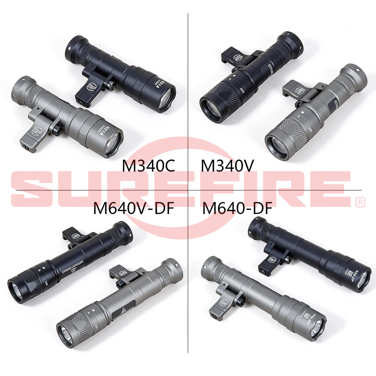 Surefire M340/M640 linterna táctica con luz estroboscópica y Picatinny - imagen 3