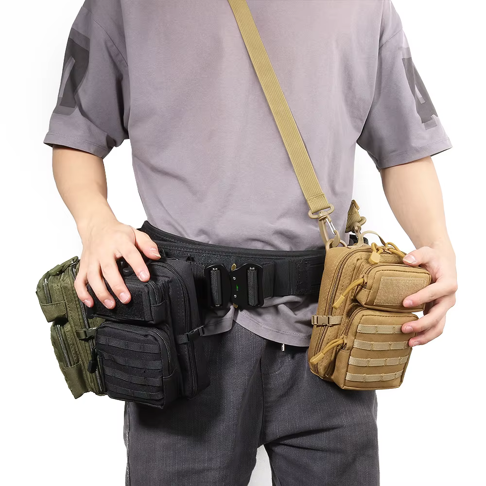 Bolsa táctica MOLLE camuflaje para riñonera EDC