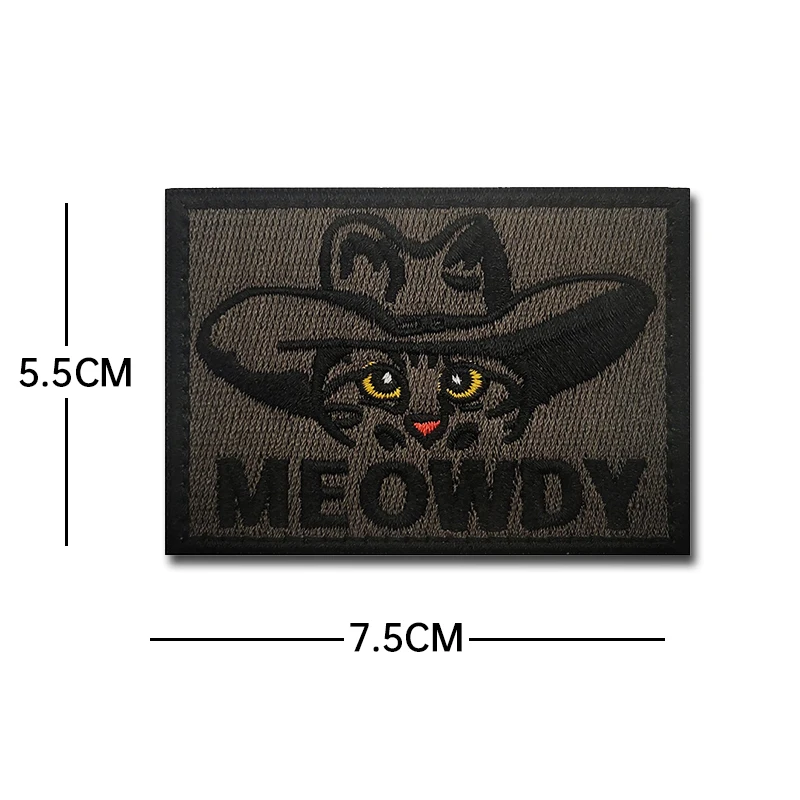 Parche MOLLE bordado estilo gato para mochila - imagen 3