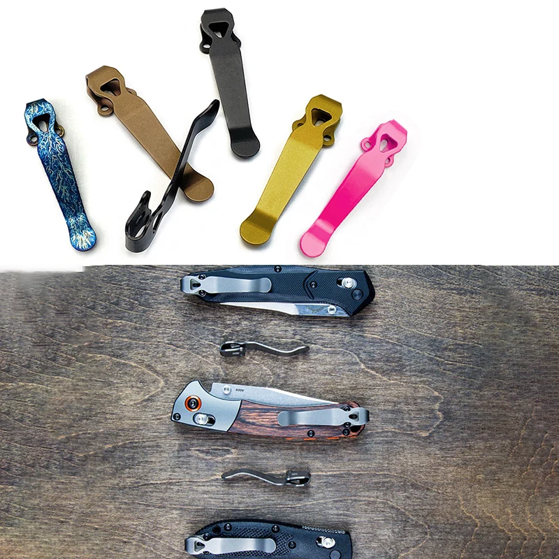 Deep carry clip de titanio para cuchillos tácticos Benchmade - imagen 4