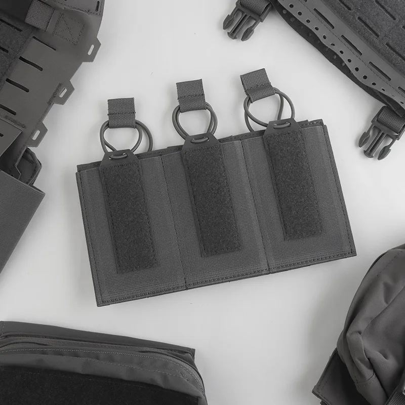 SP portacargador individual 5.56 Triple Elastic MOLLE con asa y lazo - imagen 4