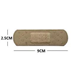 Parche médico militar bordado con velcro tipo gancho y bucle