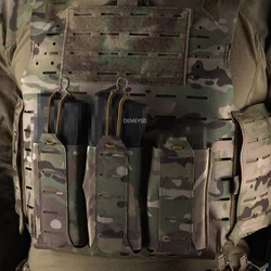 Portacargador táctico MOLLE elástico para rifle, chaleco de caza