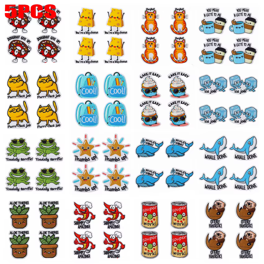 Parche termoadhesivo bordado dibujos animados para ropa y sombreros - imagen 2