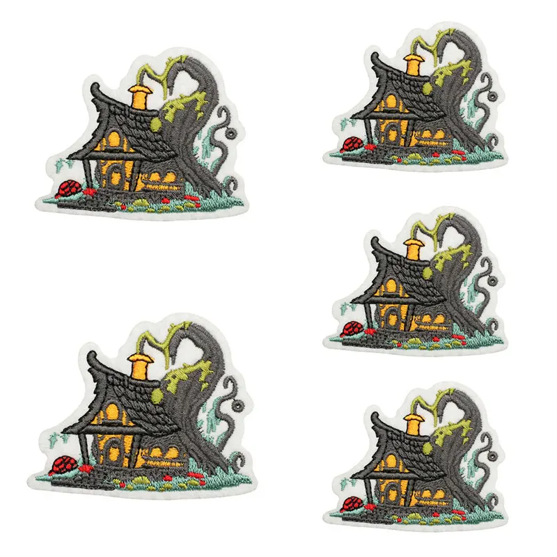 Parche bordado bruja rayas termoadhesivo calavera para planchar - imagen 2